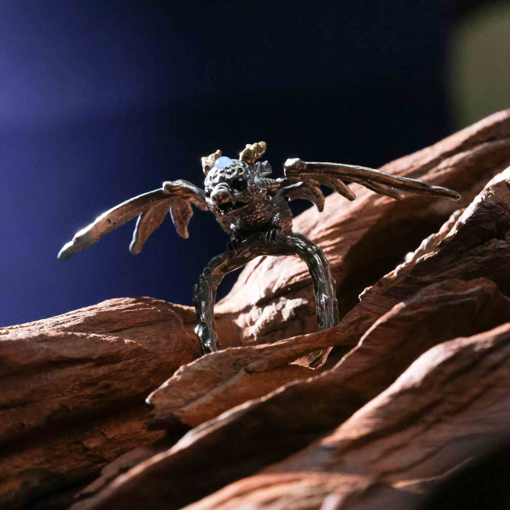 Skeleton Spider Ring. Gift for Him. Handmade Ring. 925Silver Ring. Skull Ring.