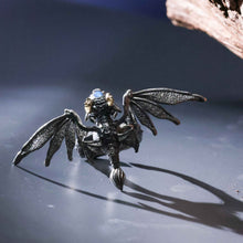 Load image into Gallery viewer, Skeleton Spider Ring. Gift for Him. Handmade Ring. 925Silver Ring. Skull Ring.
