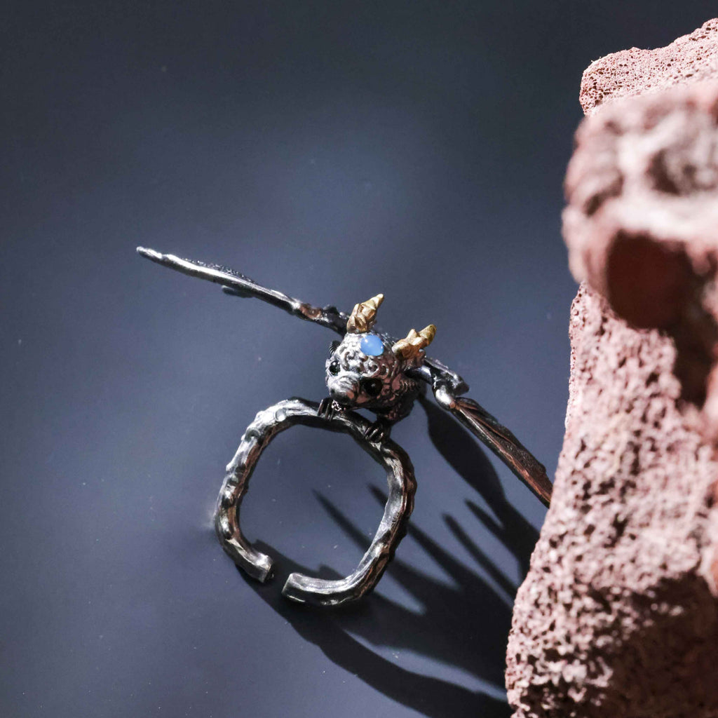 Skeleton Spider Ring. Gift for Him. Handmade Ring. 925Silver Ring. Skull Ring.