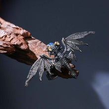 Load image into Gallery viewer, Skeleton Spider Ring. Gift for Him. Handmade Ring. 925Silver Ring. Skull Ring.