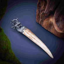 Load image into Gallery viewer, Dragon Head Pendant. Sterling Silver Necklace. Mythical Beast Pendant For Men.