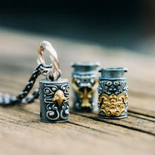 Load image into Gallery viewer, Totem pole Pendant. 925 silver necklace. Handmade necklace, Gifts for him.