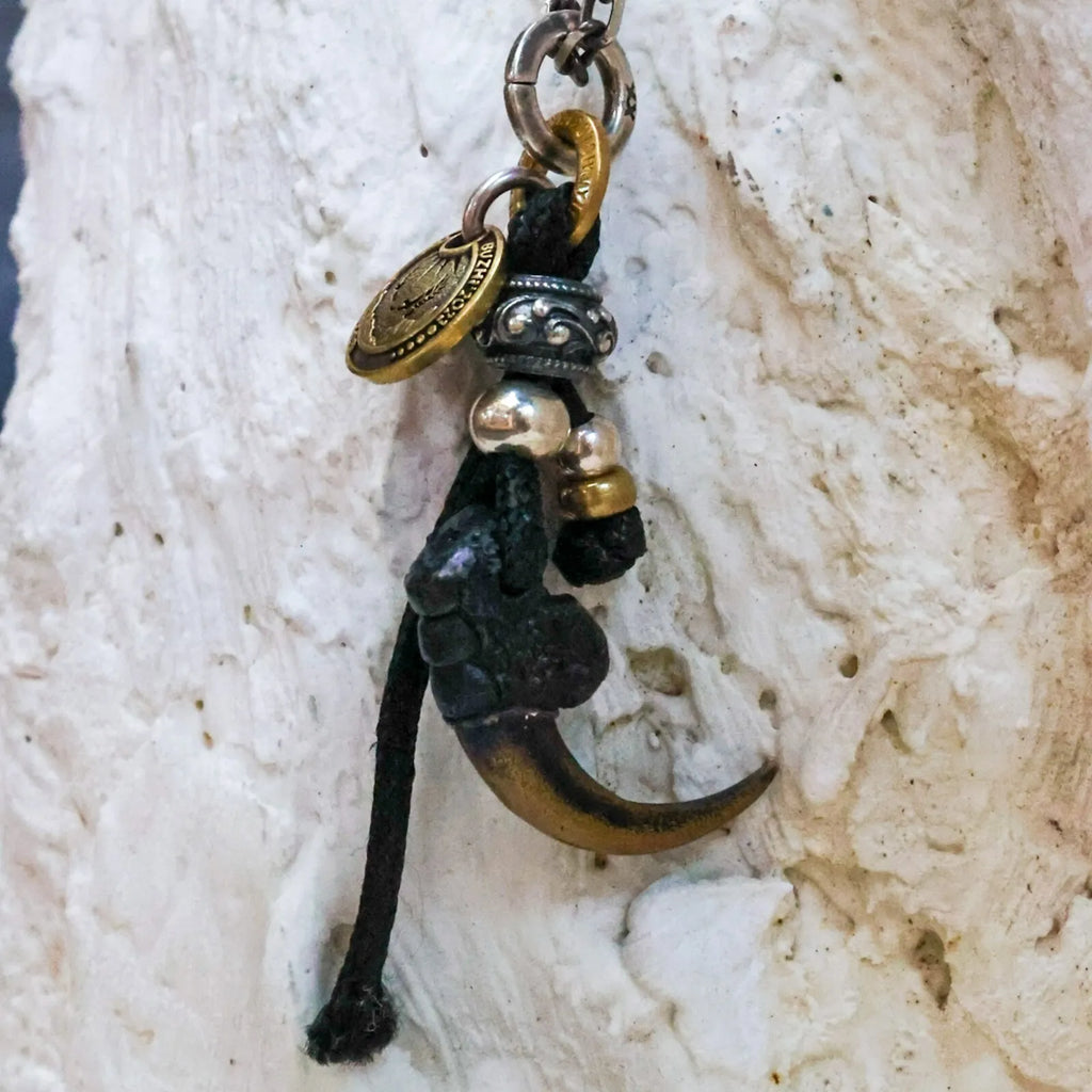 Eagle's talon Pendant. Sterling Silver Necklace. Handmade Pendant. Gift For Him.