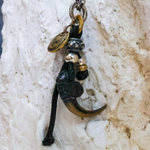 Load image into Gallery viewer, Eagle&#39;s talon Pendant. Sterling Silver Necklace. Handmade Pendant. Gift For Him.