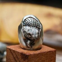 Load image into Gallery viewer, Reptile Animal Pendant. Hatched Snake Pendant. Sterling Silver Egg Necklace.