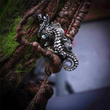 Load image into Gallery viewer, Seahorse Pendant. Gift for Him/Her. Handmade Silver Necklace. Unique Jewelry.