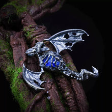 Load image into Gallery viewer, Pterodactyl Pendant. Sterling Silver Pterosaur Necklace. Quetzalcoatlus Necklace