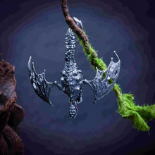 Load image into Gallery viewer, Pterodactyl Pendant. Sterling Silver Pterosaur Necklace. Quetzalcoatlus Necklace