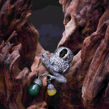 Load image into Gallery viewer, 925 Silver Owl Pendant. Gift for Him/Her. Handmade Necklace. Unique Jewelry.