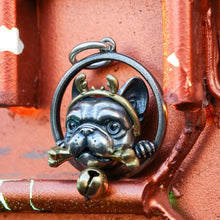 Load image into Gallery viewer, French Bulldog Pendant. 925 Silver Necklace. Pet Dog Pendant. Handmade Jewelry.