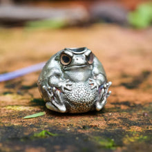 Load image into Gallery viewer, Tiny Frog Pendant. Gifts for Her/Him. Handmade Necklace. Sterling Silver Pendant