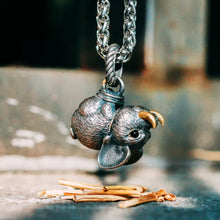 Load image into Gallery viewer, Pig Pendant. 925 Silver Handmade Necklace, Unique Jewelry. Gift for her/him