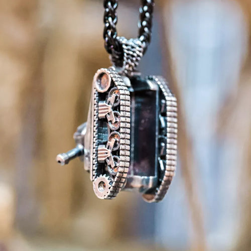 US M4 Sherman Tank Pendant. Cool Gift for Him. M4 Medium Tank Model Necklace.