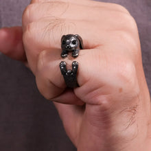 Load image into Gallery viewer, Rabbit Ring. Cute Gift for Her. Sterling Silver Ring. Handmade Jewelry.