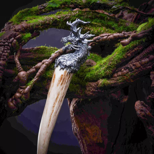 Dragon Head Pendant. Sterling Silver Necklace. Mythical Beast Pendant For Men.