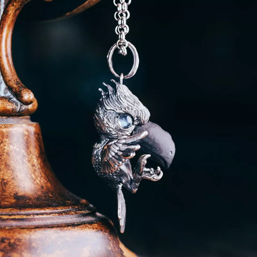 925Silver Necklace. Raven Pendant. Handmade Necklace, Unique Jewelry. Bird Charm