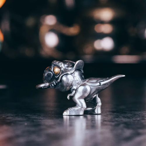 925 Silver Dinosaur Necklace. Tyrannosaurus Rex Pendant. Gift for Him.