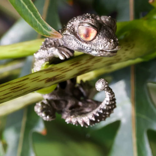 Wild Animal Ring. Smooth Knob-tailed Gecko Ring. Sterling Silver Ring.