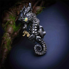 Load image into Gallery viewer, Seahorse Pendant. Gift for Him/Her. Handmade Silver Necklace. Unique Jewelry.