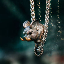 Load image into Gallery viewer, Pig Pendant. 925 Silver Handmade Necklace, Unique Jewelry. Gift for her/him