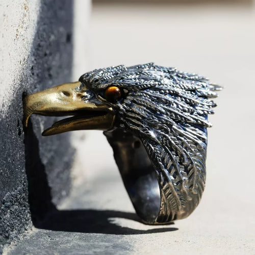 Mythical Wild Animal Ring. Sterling Silver Ring. Handmade Jewelry. Gift For Him.