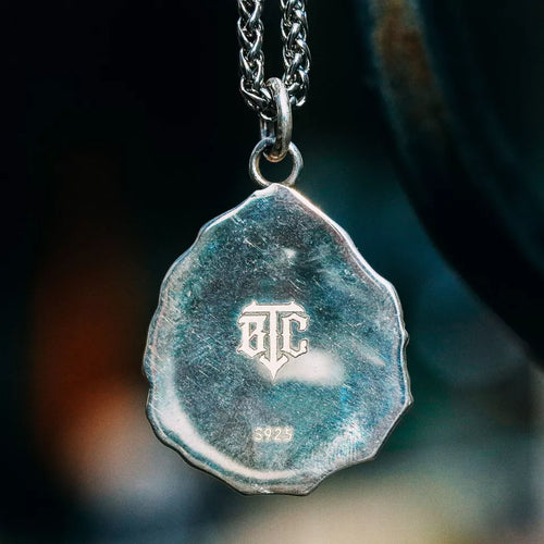 Sterling Silver Platypus Fossil Pendant, Duck Charm, Handmade Necklace.