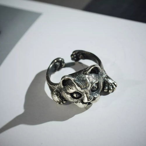 British Shorthair Cat Ring. Gift for Him/Her. Handmade Ring. Cat Lover Gifts.