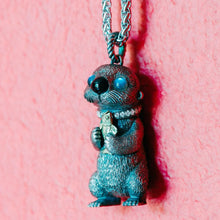 Load image into Gallery viewer, Sea Otter Pendant. 925 silver necklace. Animal Pendant. Handmade necklace.