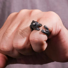 Load image into Gallery viewer, Rabbit Ring. Cute Gift for Her. Sterling Silver Ring. Handmade Jewelry.