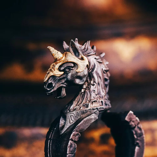 Mythical Beast Ring, Unicorn Ring, 925 Silver Ring, Handmade Ring for Men.