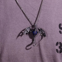 Load image into Gallery viewer, Pterodactyl Pendant. Sterling Silver Pterosaur Necklace. Quetzalcoatlus Necklace