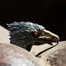 Load image into Gallery viewer, Mythical Wild Animal Ring. Sterling Silver Ring. Handmade Jewelry. Gift For Him.