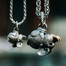 Load image into Gallery viewer, Pig Pendant. 925 Silver Handmade Necklace, Unique Jewelry. Gift for her/him