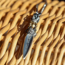 Load image into Gallery viewer, Sacred Instrument Pendant. Gift for Him. Handmade Necklace. Fidget Item.