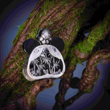 Load image into Gallery viewer, Panda Bear Pendant. Gifts for Him/Her. Handmade Necklace. Silver Pendant.