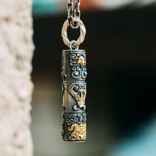 Load image into Gallery viewer, Totem pole Pendant. 925 silver necklace. Handmade necklace, Gifts for him.