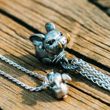 Load image into Gallery viewer, Pig Pendant. 925 Silver Handmade Necklace, Unique Jewelry. Gift for her/him
