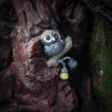 Load image into Gallery viewer, 925 Silver Owl Pendant. Gift for Him/Her. Handmade Necklace. Unique Jewelry.