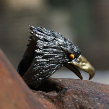 Load image into Gallery viewer, Mythical Wild Animal Ring. Sterling Silver Ring. Handmade Jewelry. Gift For Him.