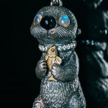 Load image into Gallery viewer, Sea Otter Pendant. 925 silver necklace. Animal Pendant. Handmade necklace.