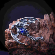 Load image into Gallery viewer, Pterodactyl Pendant. Sterling Silver Pterosaur Necklace. Quetzalcoatlus Necklace