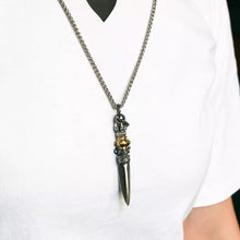Load image into Gallery viewer, Sacred Instrument Pendant. Gift for Him. Handmade Necklace. Fidget Item.