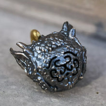Load image into Gallery viewer, Mythical Beast Pendant. Gift for Him. Handmade Necklace. Sterling Silver Pendant
