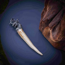 Load image into Gallery viewer, Dragon Head Pendant. Sterling Silver Necklace. Mythical Beast Pendant For Men.