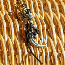 Load image into Gallery viewer, Eagle&#39;s talon Pendant. Sterling Silver Necklace. Handmade Pendant. Gift For Him.