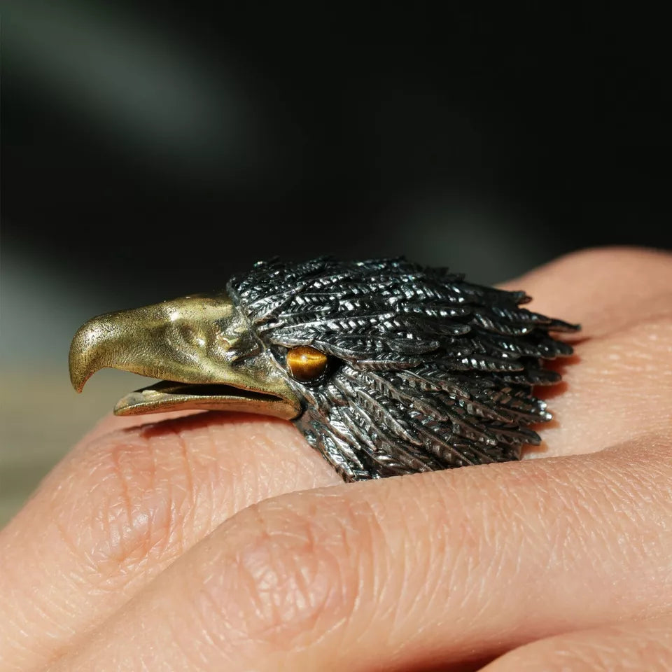 Mythical Wild Animal Ring. Sterling Silver Ring. Handmade Jewelry. Gift For Him.