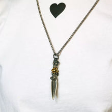 Load image into Gallery viewer, Sacred Instrument Pendant. Gift for Him. Handmade Necklace. Fidget Item.
