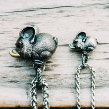 Load image into Gallery viewer, Pig Pendant. 925 Silver Handmade Necklace, Unique Jewelry. Gift for her/him