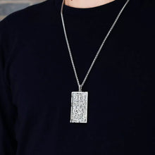 Load image into Gallery viewer, Mayan rocket Pendant. 925 silver necklace. Handmade necklace, Gifts for him.