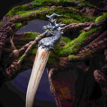 Load image into Gallery viewer, Dragon Head Pendant. Sterling Silver Necklace. Mythical Beast Pendant For Men.